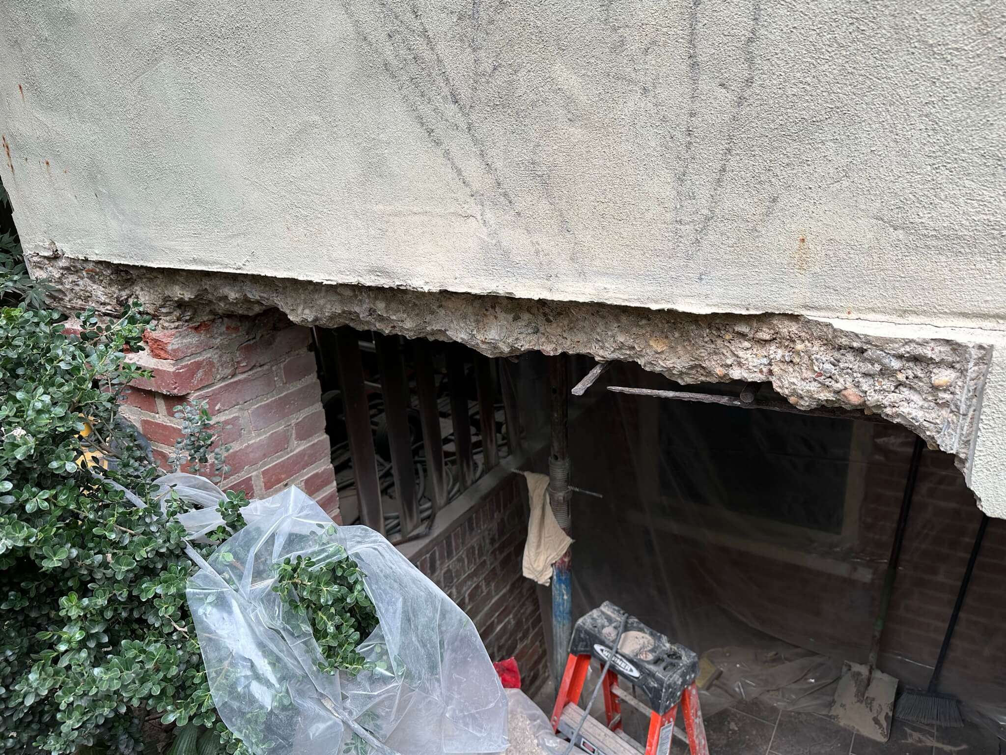 Johnston Residence Repair Service Before